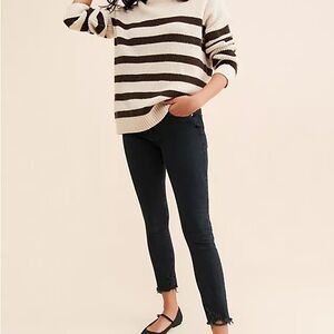 Agolde Toni Mid Rise Slim Ankle Jeans Black